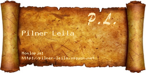 Pilner Leila névjegykártya